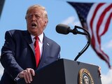 U.S. President Donald Trump arrives to deliver a campaign speech at Mankato Regional Airport in Mankato, Minnesota, U.S., August 17, 2020. REUTERS/Tom Brenner TPX IMAGES OF THE DAY