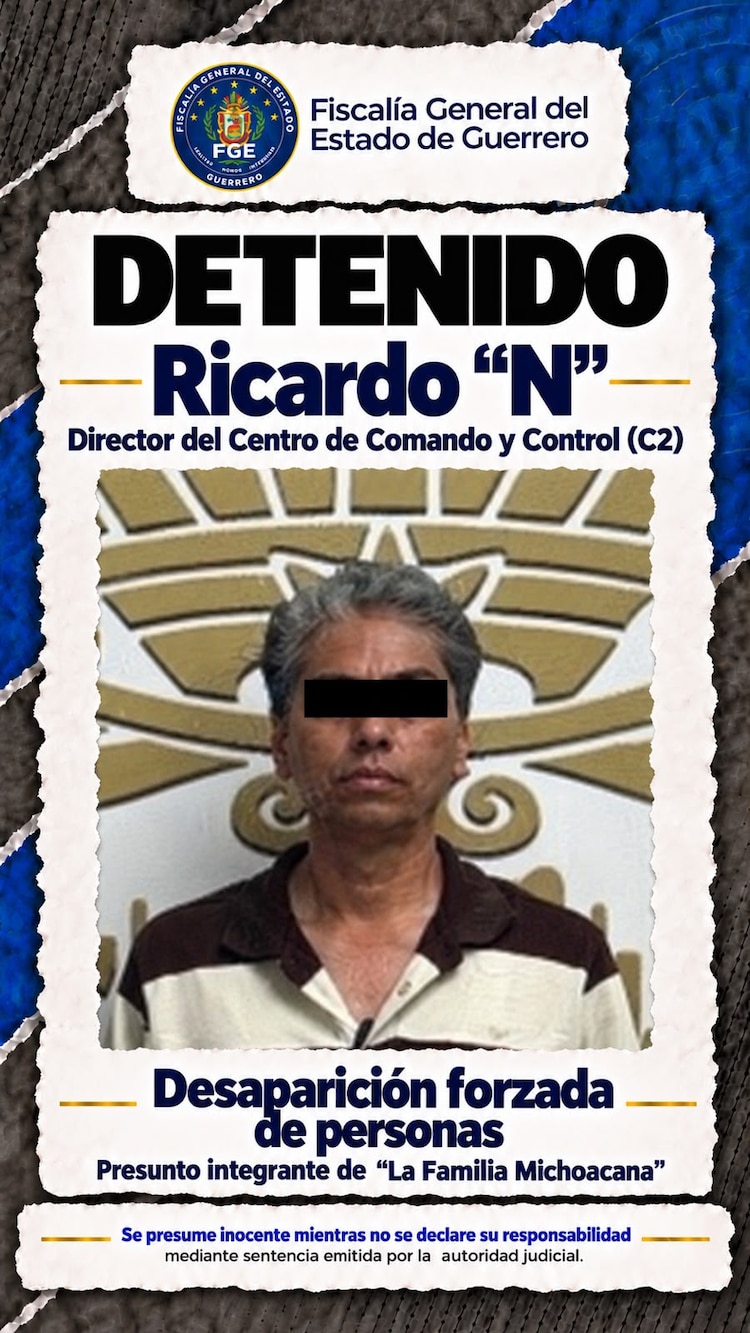 Ricardo “N”, director del C2 detenido.