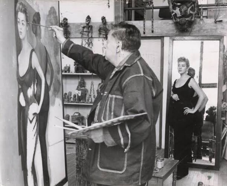 Así fue como Diego Rivera pintó el cuadro de Silvia Pinal.