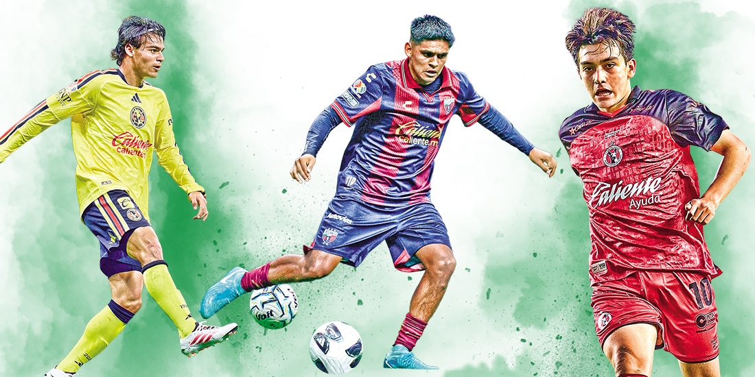 En la imagen los jugadores de futbol Dagoberto Espinoza, Walter Portales y Gilberto Mora