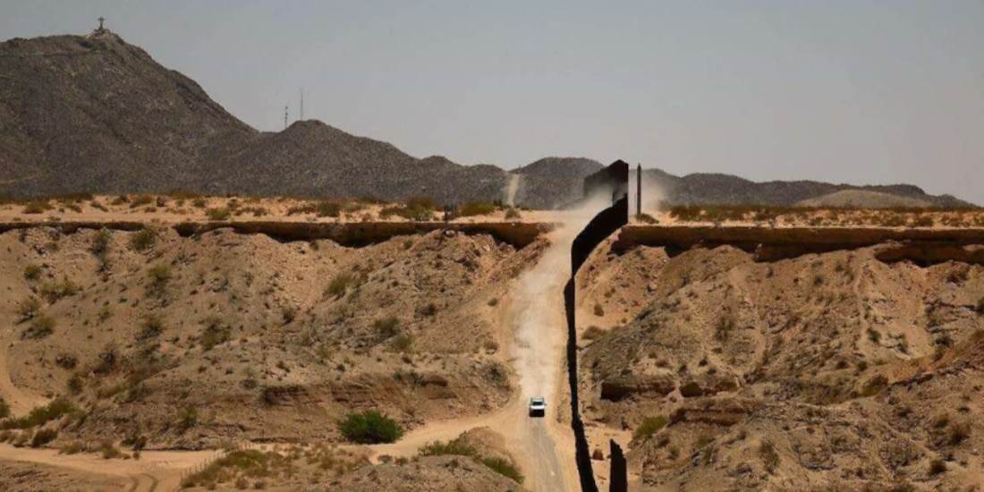 La frontera de México y Estados Unidos, en la zona limítrofe de Sonora.
