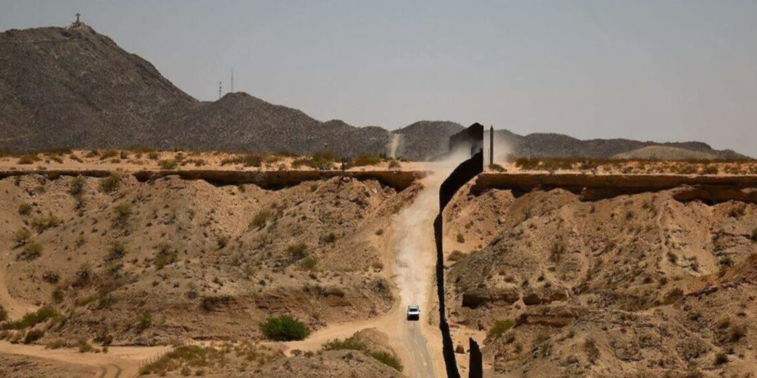 La frontera de México y Estados Unidos, en la zona limítrofe de Sonora.