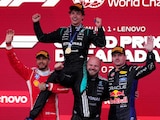 Andrea Kimi Antonelli festejando su primer lugar.