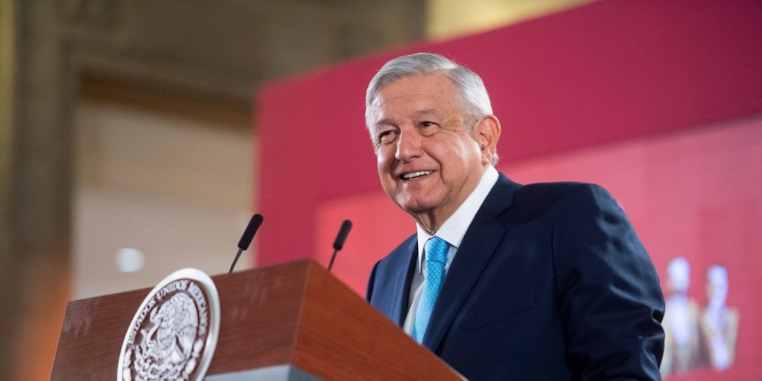 AMLO en conferencia de prensa.