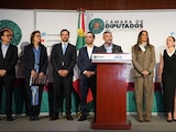 Ediles integrados en la Asociación Nacional de Alcaldes (ANAC) acudieron a la Cámara de Diputados para entregar la propuesta legislativa.