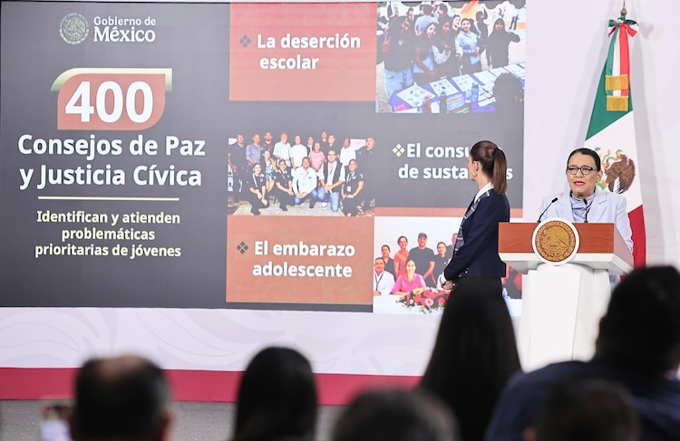 La secretaria Rosa Icela detalló cifras de atención social.