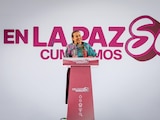 Milena Quiroga, durante el encuentro 'En La Paz sí cumplimos'.