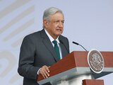 AMLO en conferencia de prensa.