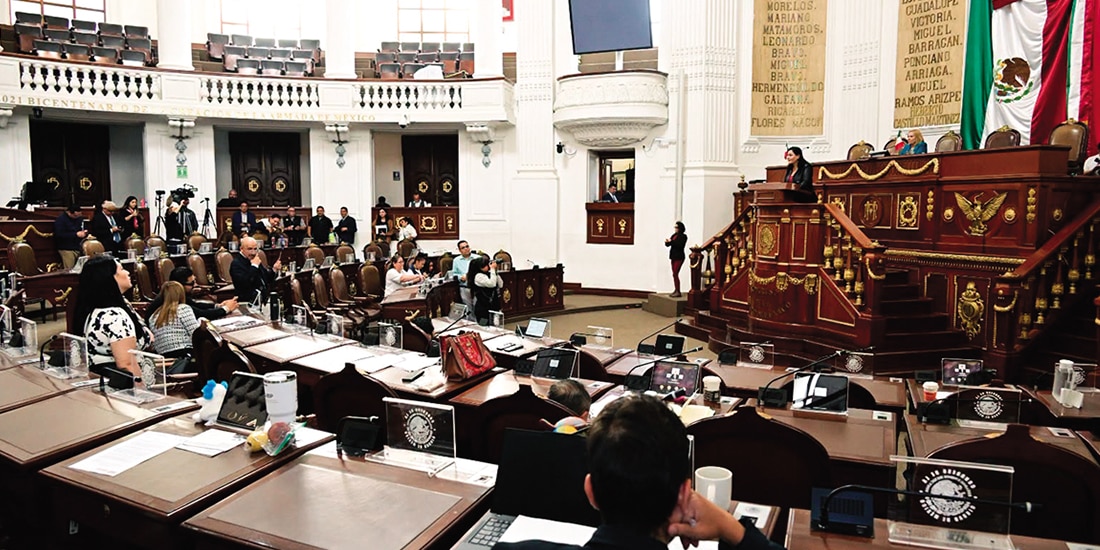 ASPECTO de la sesión del Congreso capitalino, el pasado 15 de julio.