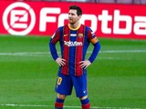 Lionel Messi durante un partido con el Barcelona la temporada pasada.