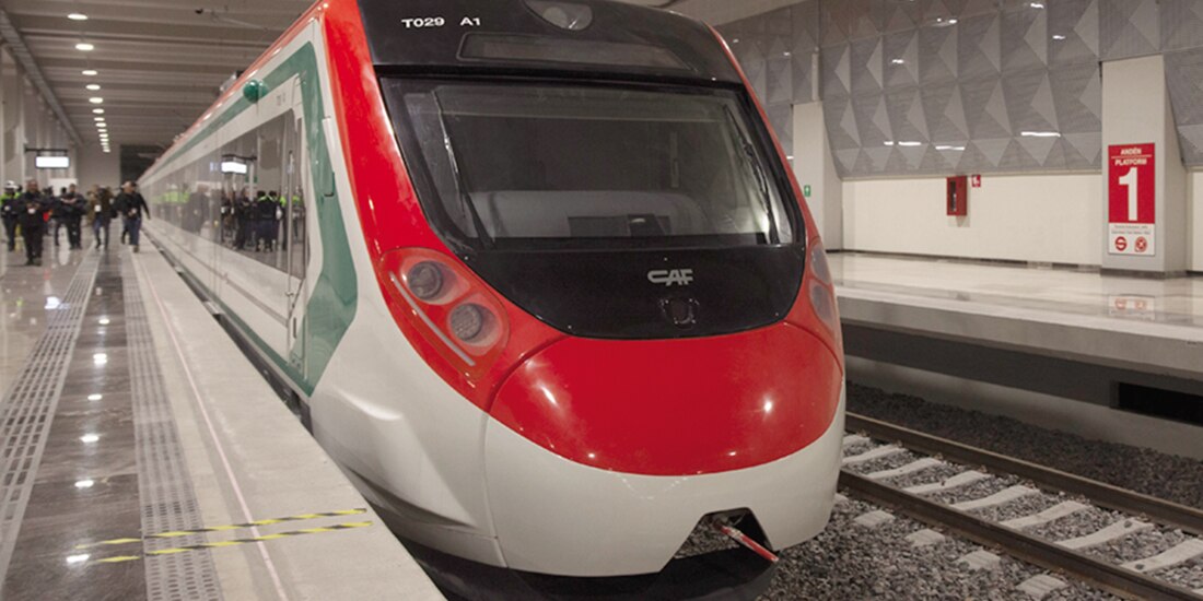 Aspecto de la Supervisión de Obra del Tren Suburbano Lechería-AIFA el 21 de diciembre del 2025.