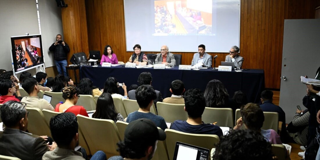 Foro de Economía, de la UNAM, en imagen de archivo.