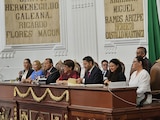 Este martes Martí Batres estuvo en el Congreso de la CDMX.