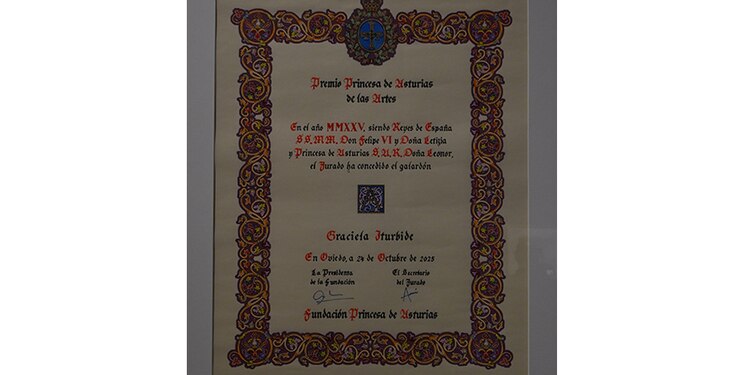 Premio Princesa de Asturias que recibió este 2025.