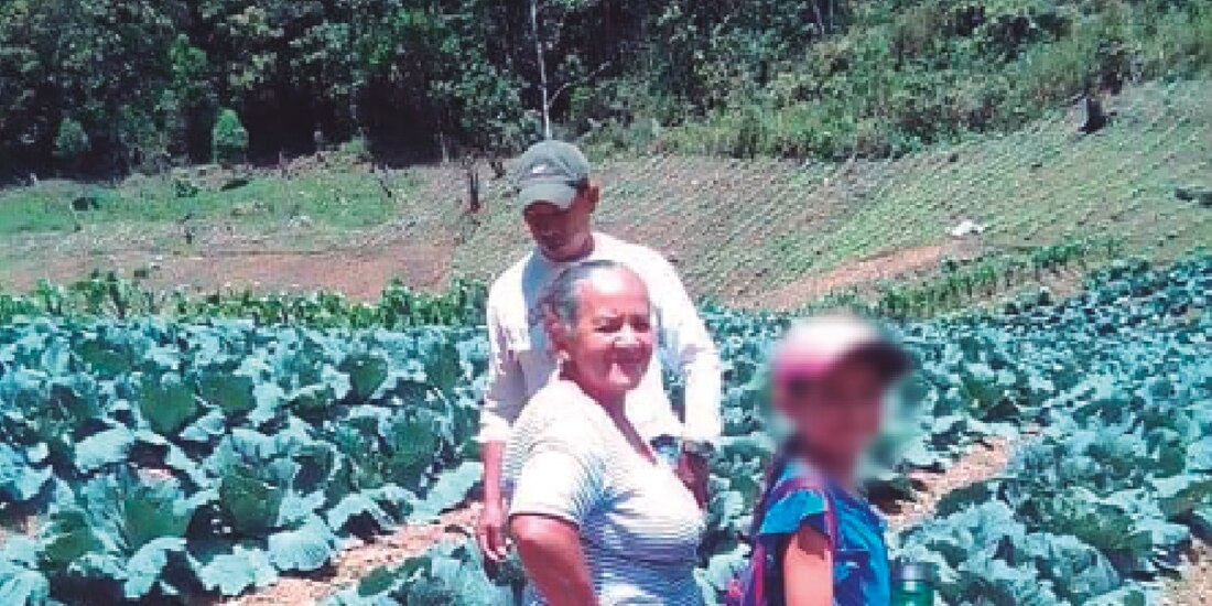 Beneficiarios del programa en Honduras.