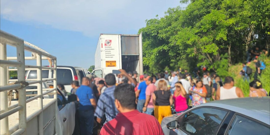 Migrantes rescatados procedían de Honduras, Guatemala, Bangladesh y Ecuador.