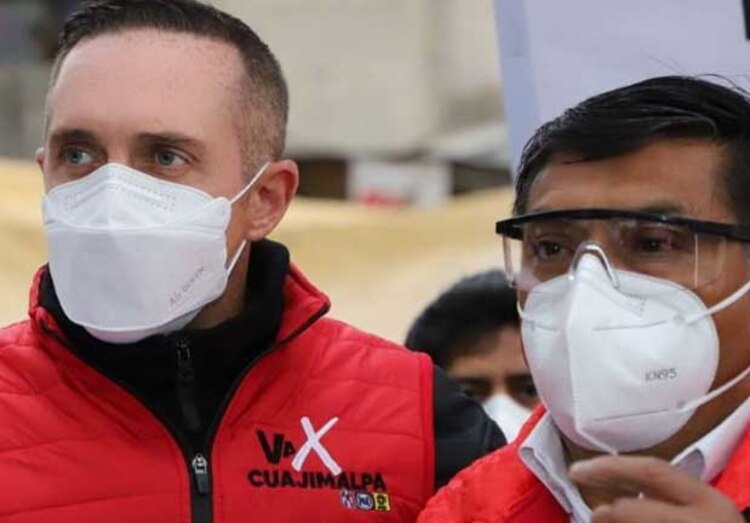 El candidato de la coalición PRI, PAN, PRD, “Va por Cuajimalpa”, Adrián Rubalcava Suárez,