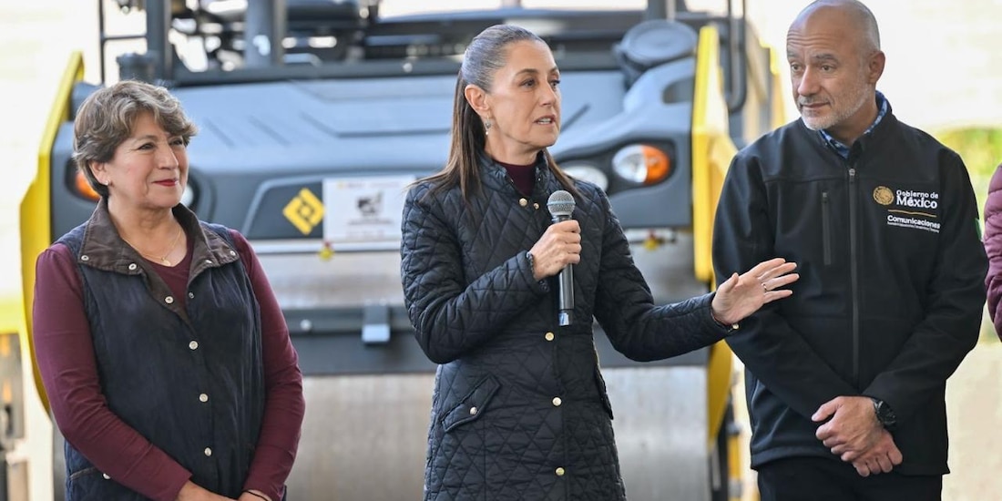 Gobernadora Delfina Gómez agradece a Claudia Sheinbaum por autopistas.