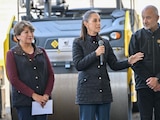 Gobernadora Delfina Gómez agradece a Claudia Sheinbaum por autopistas.