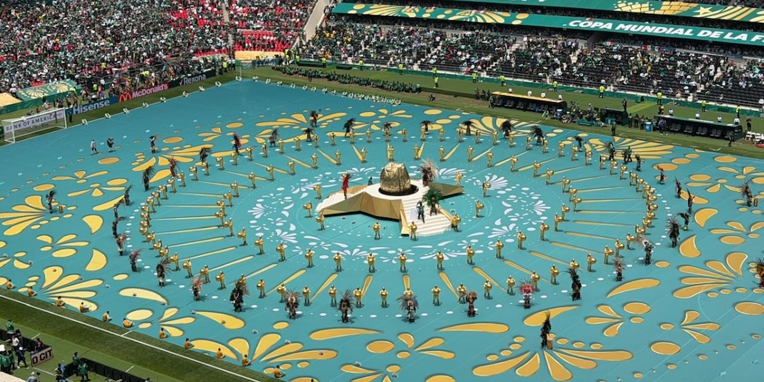 Momentos antes del arranque de la inauguración del Mundial 2026