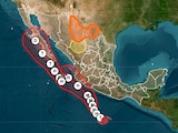 Trayectoria del huracán Simón