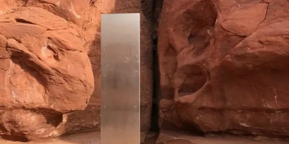 Monolito encontrado en el desierto de Utah
