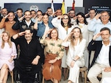 Parte del gabinete de Abelardo de la Espriella, ayer.