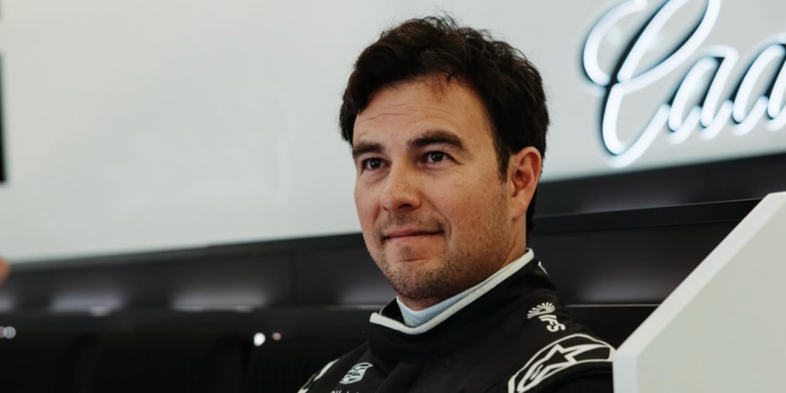 Checo Pérez tuvo sus primeras prácticas con Cadillac.