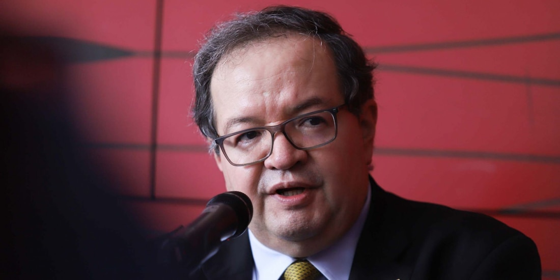 El rector de la UNAM, Leonardo Lomelí Vanegas, durante una conferencia de prensa el 19 de agosto de 2026.