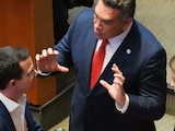 Los senadores Ricardo Anaya, Alejandro Moreno en imagen de archivo