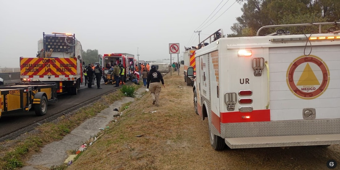 Accidente la mañana de este miércoles.
