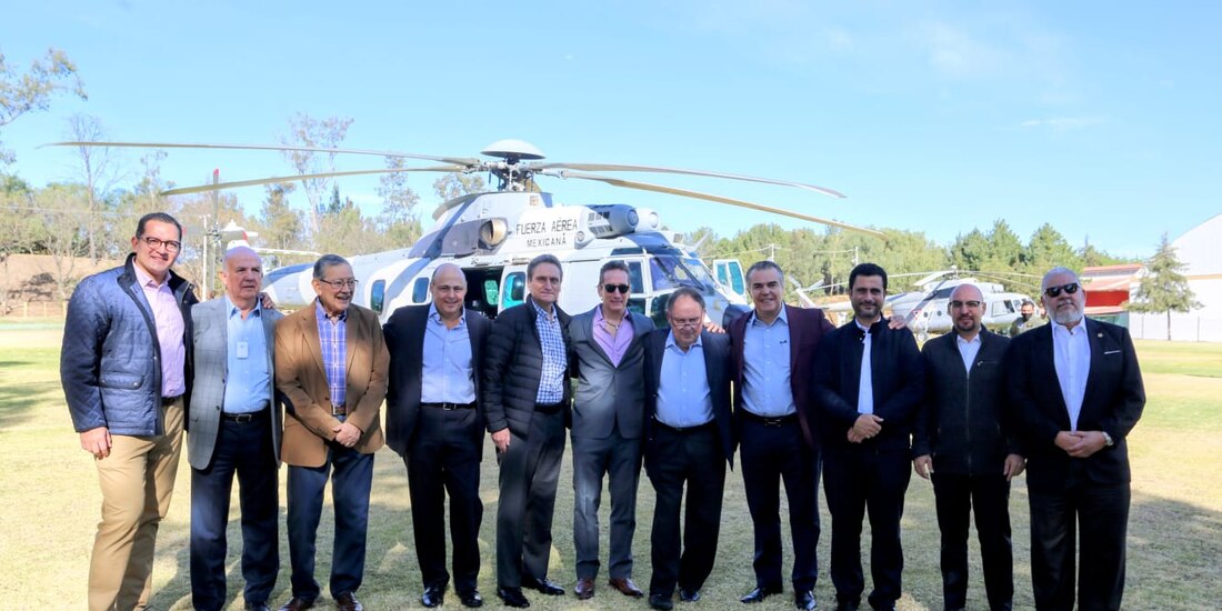Representantes del Consejo Coordinador Empresarial (CCE) recorrieron las instalaciones del Aeropuerto Internacional Felipe Ángeles.