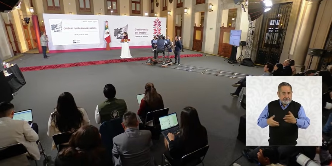 Iván Escalante, en la Mañanera de Claudia Sheinbaum.