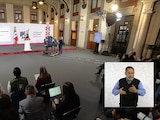 Iván Escalante, en la Mañanera de Claudia Sheinbaum.