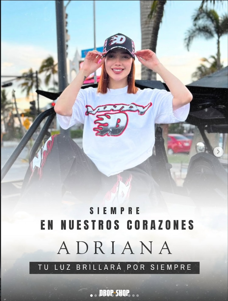 Drop Shop confirma muerte de Adriana García