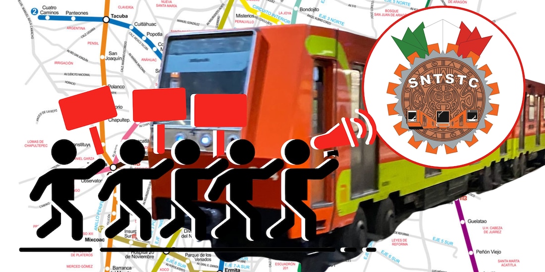 Marcha trabajadores del Metro