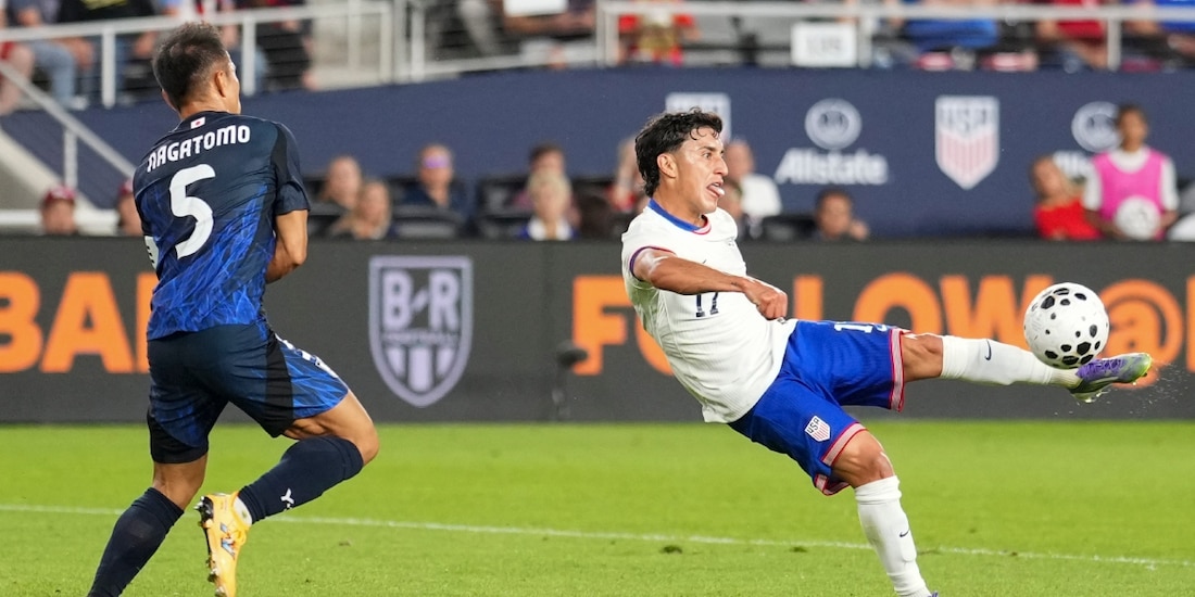 Alejandro Zendejas anotó un espectacular gol de volea en el amistoso entre Estados Unidos y Japón.