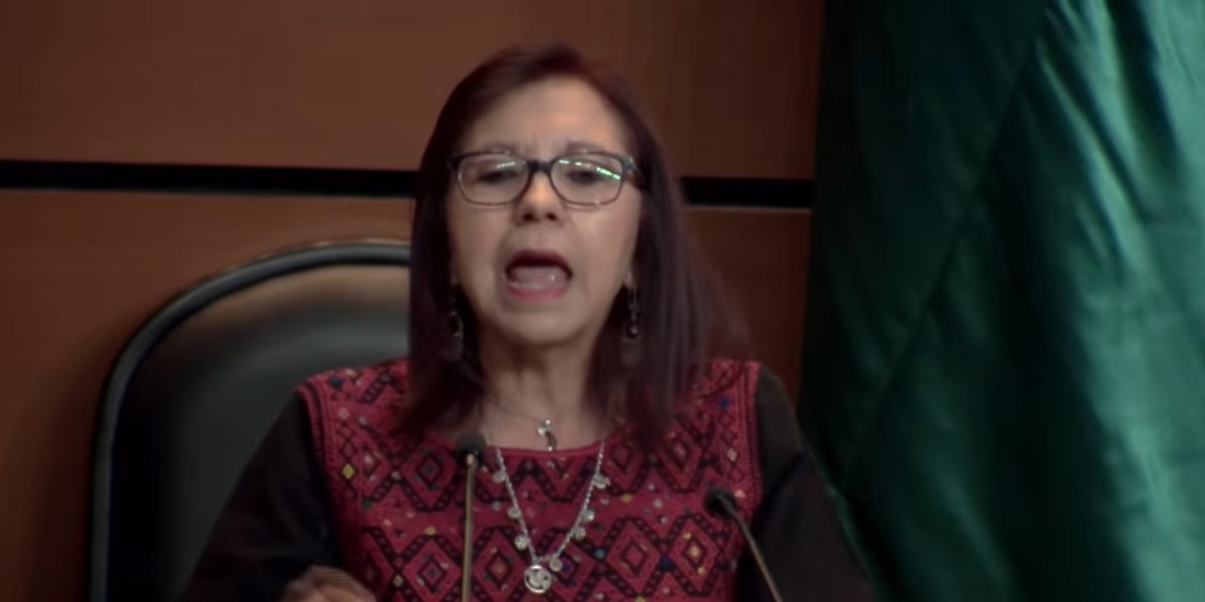 Leticia Ramírez este jueves en la sede de San Lázaro.