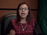 Leticia Ramírez este jueves en la sede de San Lázaro.