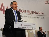 Adán Augusto López, secretario de Gobernación, durante la Cuarta Reunión Plenaria de Morena.