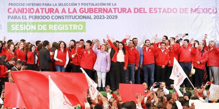 Alejandra Del Moral afirmó que el objetivo en común de la militancia priista es proteger y defender a las familias del Edomex.