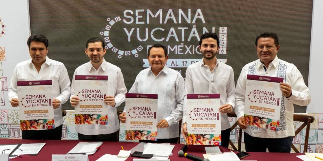 Joaquín Díaz Mena presenta la Semana Yucatán en México 2026 y esperan 120 mil visitantes.