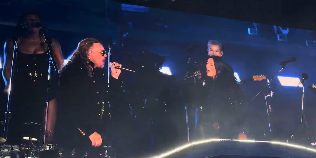 Dua Lipa y Fher de Maná interpretaron a dueto "Oye mi amor" en el Estadio GNP Seguros.