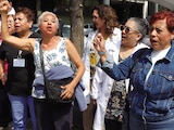 Trabajadores del Hospital Xoco, el pasado 7 de abril