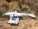 Avioneta se desploma y queda "de cabeza" en Atizapán de Zaragoza