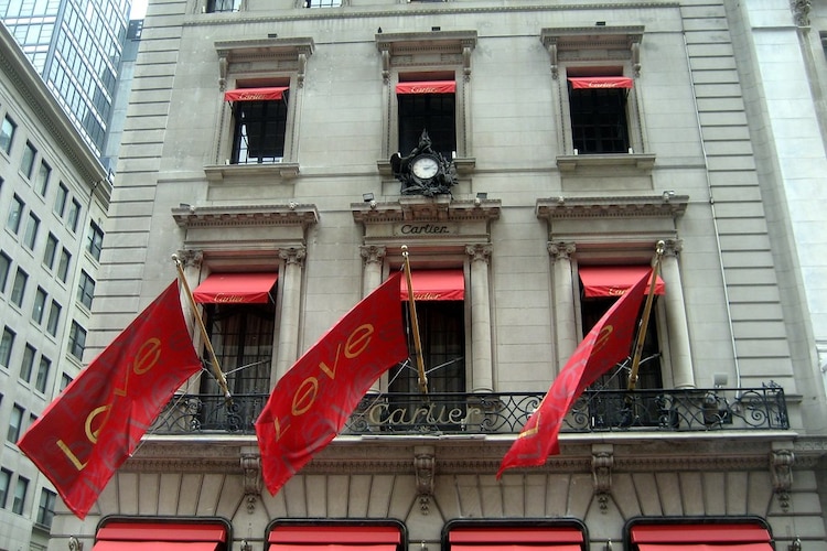 Aspecto de una boutique Cartier en Nueva York.