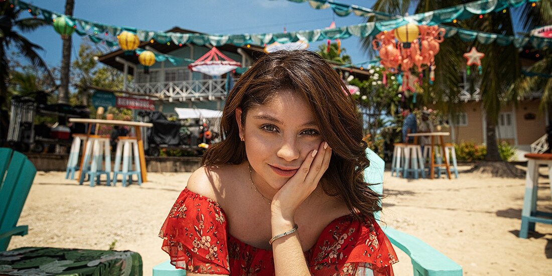 La cantante y actriz, al interpretar a Lupe.