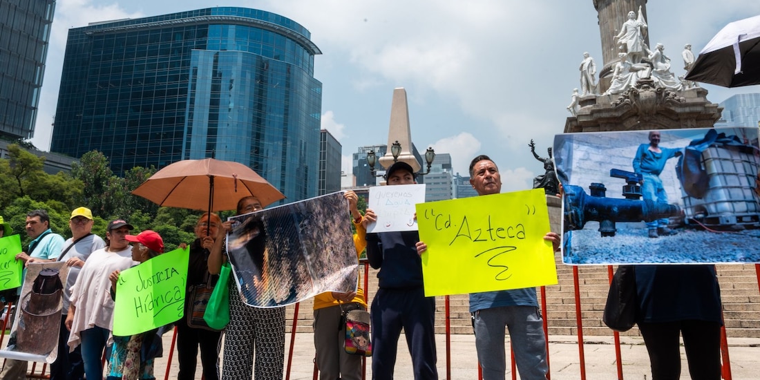 Manifestación en CDMX en imagen de archivo