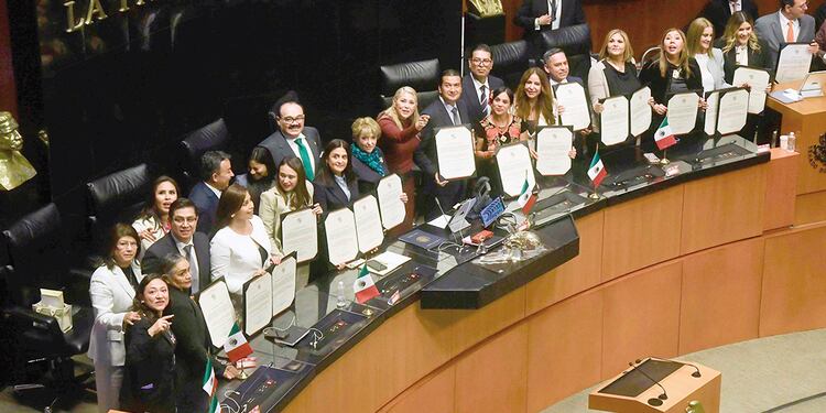 Toma de protesta de magistradas y magistrados de las salas regionales del Tribunal Electoral del Poder Judicial de la Federación, el pasado 1 de septiembre.