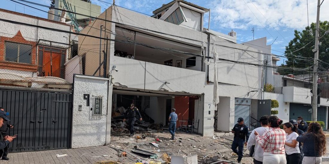 Explosión en inmueble de la alcaldía Álvaro Obregón.